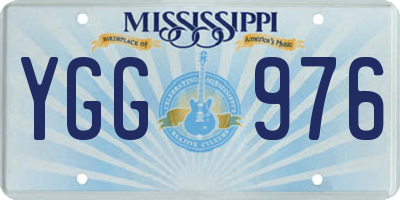 MS license plate YGG976