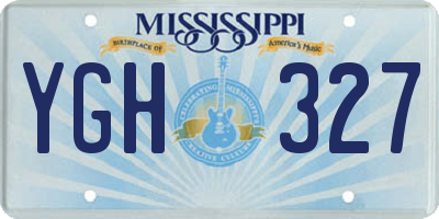 MS license plate YGH327