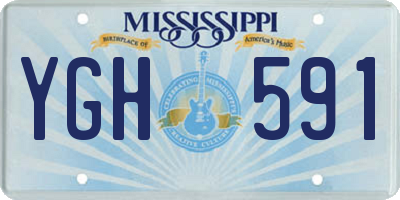 MS license plate YGH591