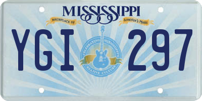 MS license plate YGI297