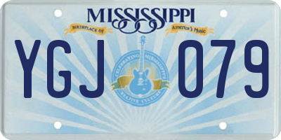 MS license plate YGJ079