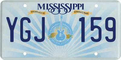 MS license plate YGJ159
