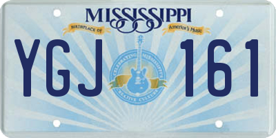 MS license plate YGJ161