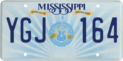 MS license plate YGJ164