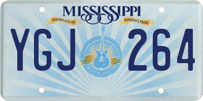 MS license plate YGJ264