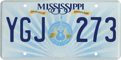 MS license plate YGJ273