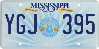 MS license plate YGJ395