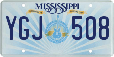 MS license plate YGJ508