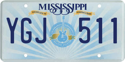 MS license plate YGJ511