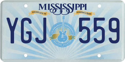 MS license plate YGJ559