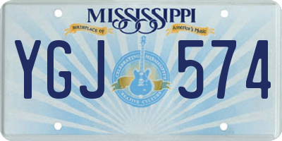 MS license plate YGJ574