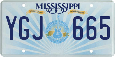 MS license plate YGJ665