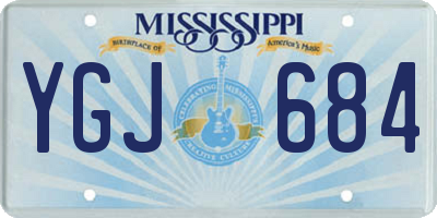 MS license plate YGJ684