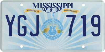 MS license plate YGJ719