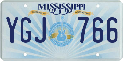 MS license plate YGJ766