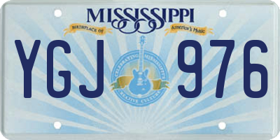 MS license plate YGJ976
