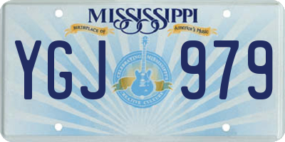 MS license plate YGJ979