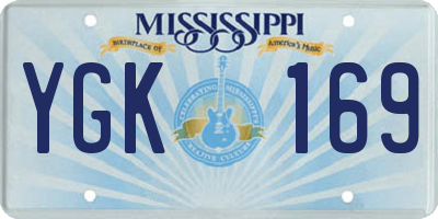 MS license plate YGK169