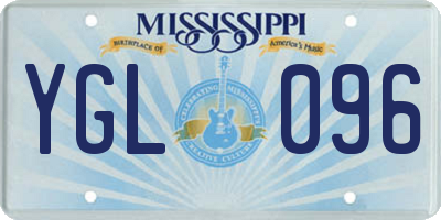 MS license plate YGL096