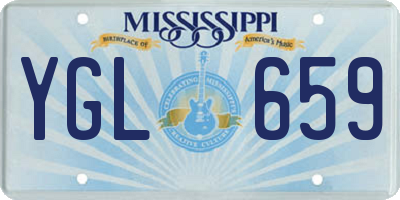 MS license plate YGL659