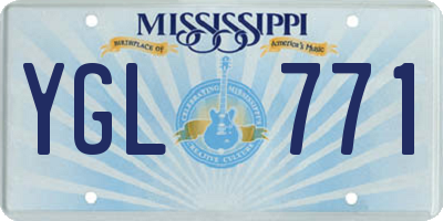 MS license plate YGL771
