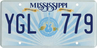 MS license plate YGL779