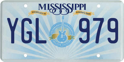MS license plate YGL979
