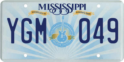 MS license plate YGM049