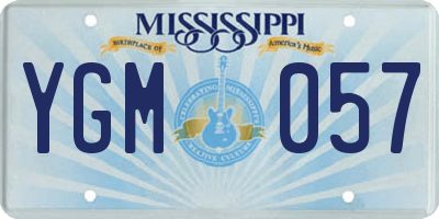 MS license plate YGM057