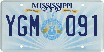 MS license plate YGM091