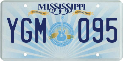 MS license plate YGM095