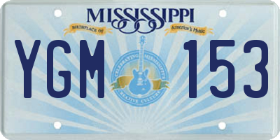 MS license plate YGM153