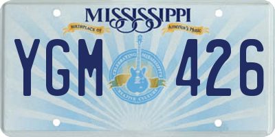 MS license plate YGM426