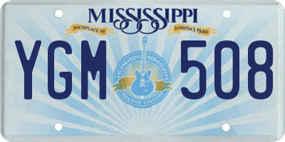 MS license plate YGM508