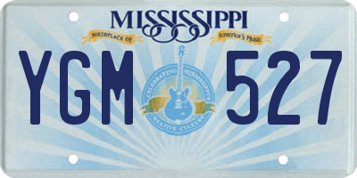MS license plate YGM527
