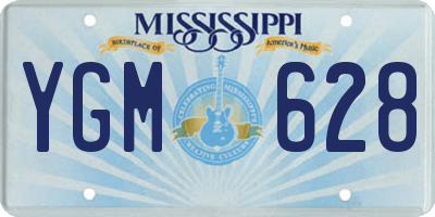 MS license plate YGM628
