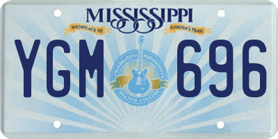 MS license plate YGM696