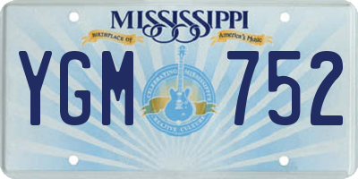 MS license plate YGM752