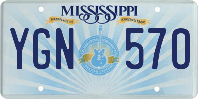 MS license plate YGN570