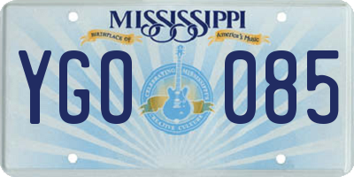 MS license plate YGO085