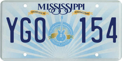 MS license plate YGO154