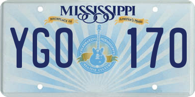 MS license plate YGO170