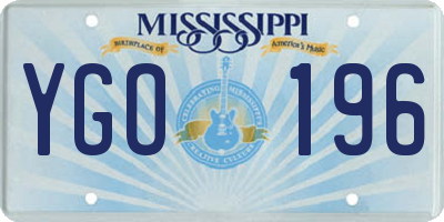 MS license plate YGO196
