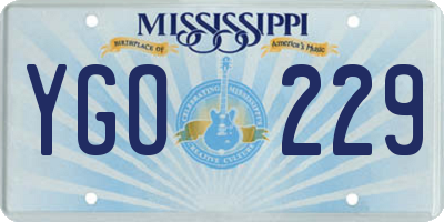 MS license plate YGO229