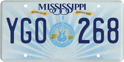 MS license plate YGO268