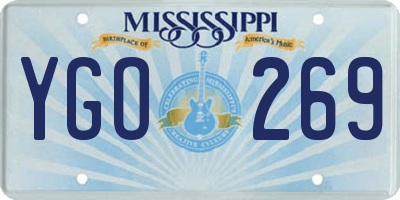 MS license plate YGO269