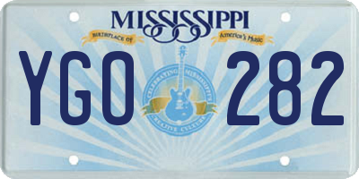 MS license plate YGO282
