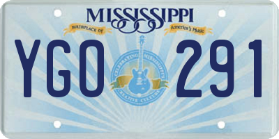 MS license plate YGO291