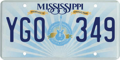 MS license plate YGO349