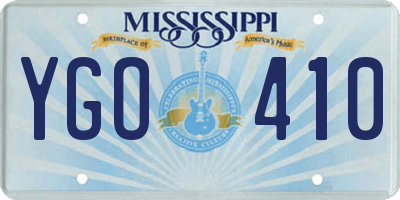 MS license plate YGO410